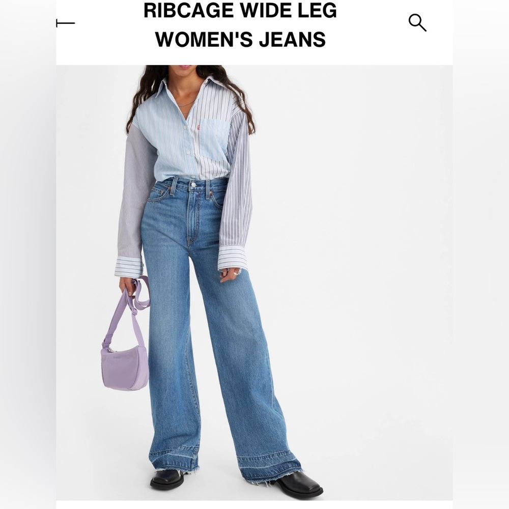 Levi’s ribcage wide leg jeans